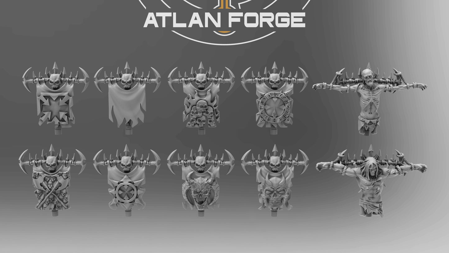 Hades War banners, Atlan Forge